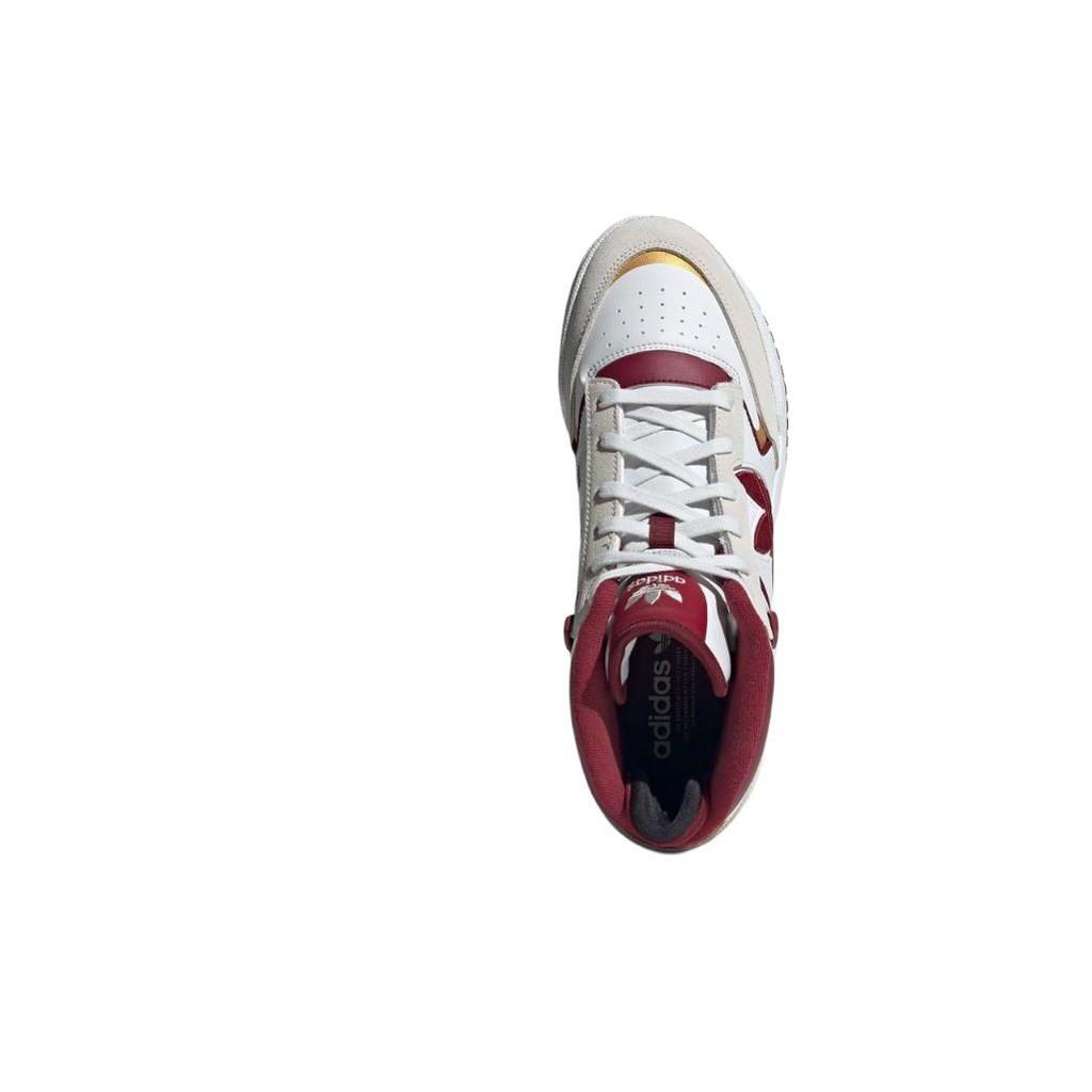 adidas Originals Drop Step XL Comfortable Versatile Mid-Top Skate Shoes Unisex Sneakers White Red IF4322
