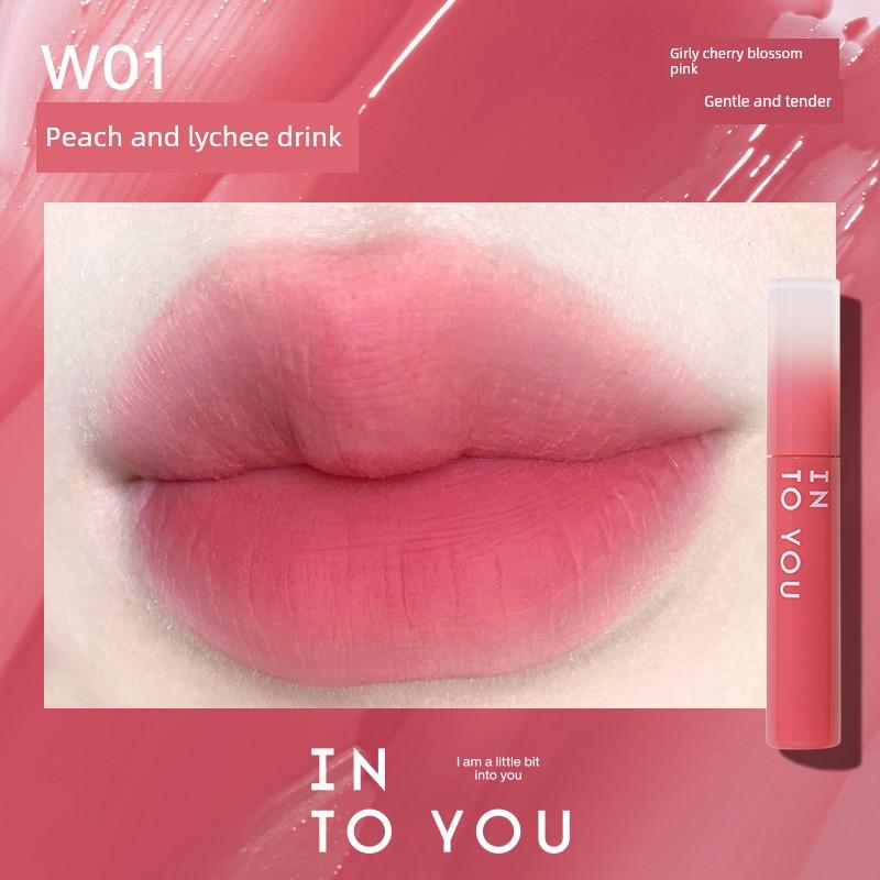 (Brand Direct Sale) into You Watery Lip Glaze Matte Lipstick Lip Gloss Water Mist Lip Glaze Non-Sticky