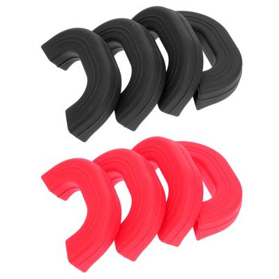 4 Silikon-Griffhalter, Topfhalter Heißer Topfgriff für Teller Kuchen