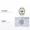 Casio all-metal series - square dial digital display WOMEN metal elements white small square fashion simple shockproof waterproof GM-S5600G-7PR