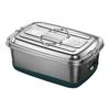 Stainless Steel Lunch Box Interlayer Divided Food Storage Container Sealed with Handle Microwave Oven Lunch Box Camping