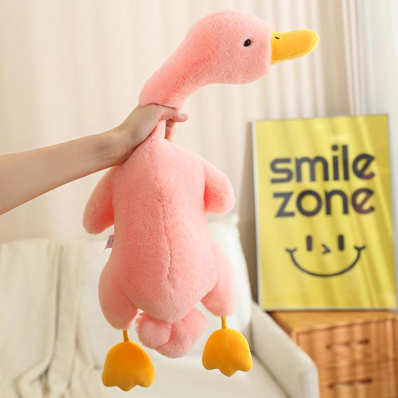 

Plush Toy Duck Voice Toy Screaming Duck Pillow Animal Doll Pet Training Toy Dog Accessories Boy Girl Children Birthday Gifts 35cm рожевий