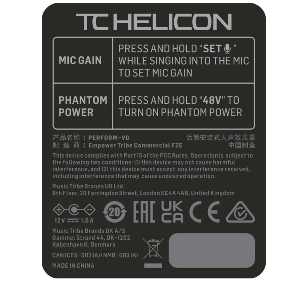 TC HELICON PERFORM-VG Vocal Processor