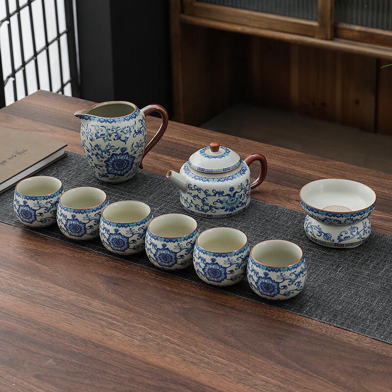 Ru Kiln Chinese Kung Fu Ceramic Tea Set