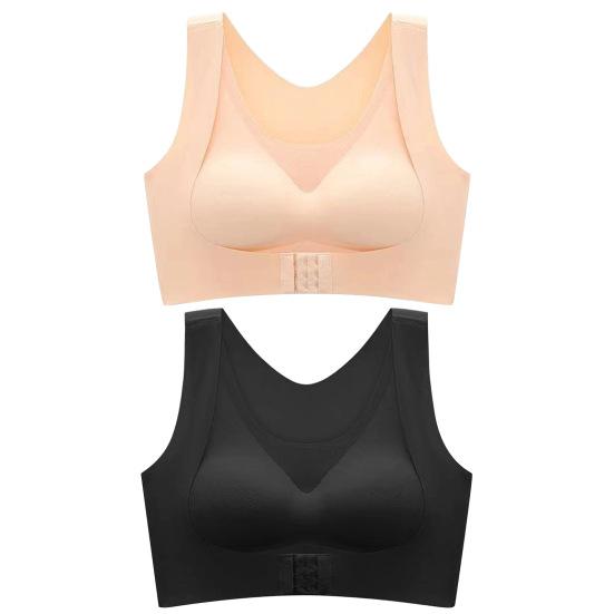 Haltungskorrektor BH für Damen Kabellos Push-Up Rückenstütze Bralette Vollabdeckung Stützender Alltags-BH