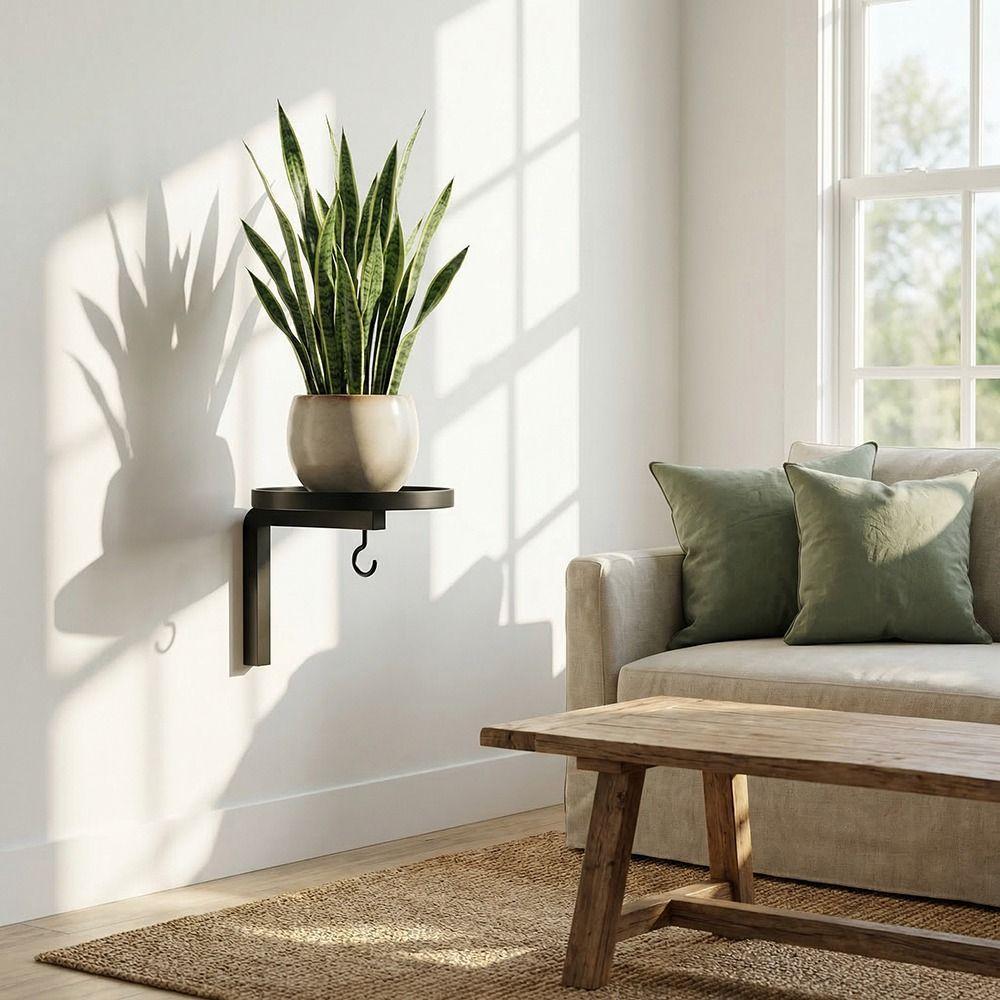 Waterproof Plant Display Stand Carbon Steel Planter Storage Shelf  Outdoor Use