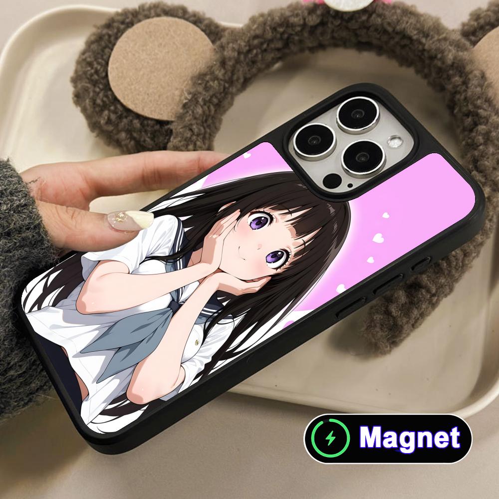Hyouka Chitanda Matte Surface Magsafe Mobile Phone Case for iPhone 17 16 15 14 13 12 11 Air Pro Max Plus Colorful Cover