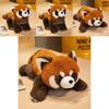 Adorable Red Panda Plush Toy Realistic Zoo Animal Stuffed Doll Soft Pp Cotton Gift