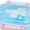 Sanrio Lunch and Dryer Includes Name Made in Cinnamoroll Character 878685 Children's Box, 360ml, Antibacterial, Microwave, Dishwasher, Safe, Sticker,