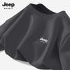 JEEP SPIRIT Men's 2025 Summer Relaxed Fit Cotton Crew Neck T-Shirt