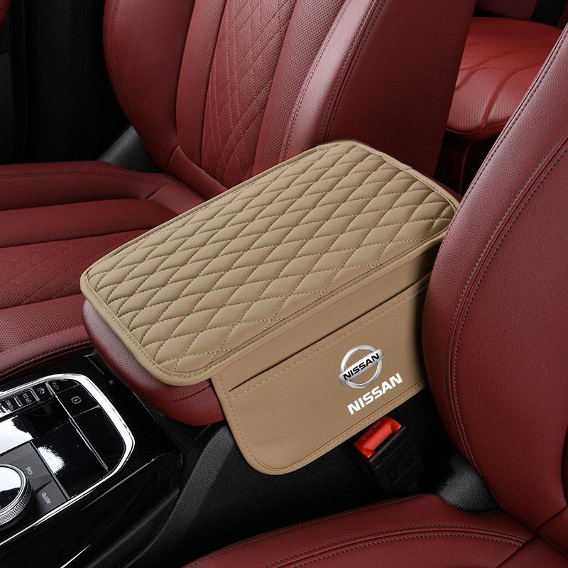 1 Stück Leder Auto Armlehnenmatte Taschentuchboxen Höhenpolster Armlehnenbox Autostyling Für Nissan Nismo Qashqai Teana X Trail T32 T31 Tiida Juke