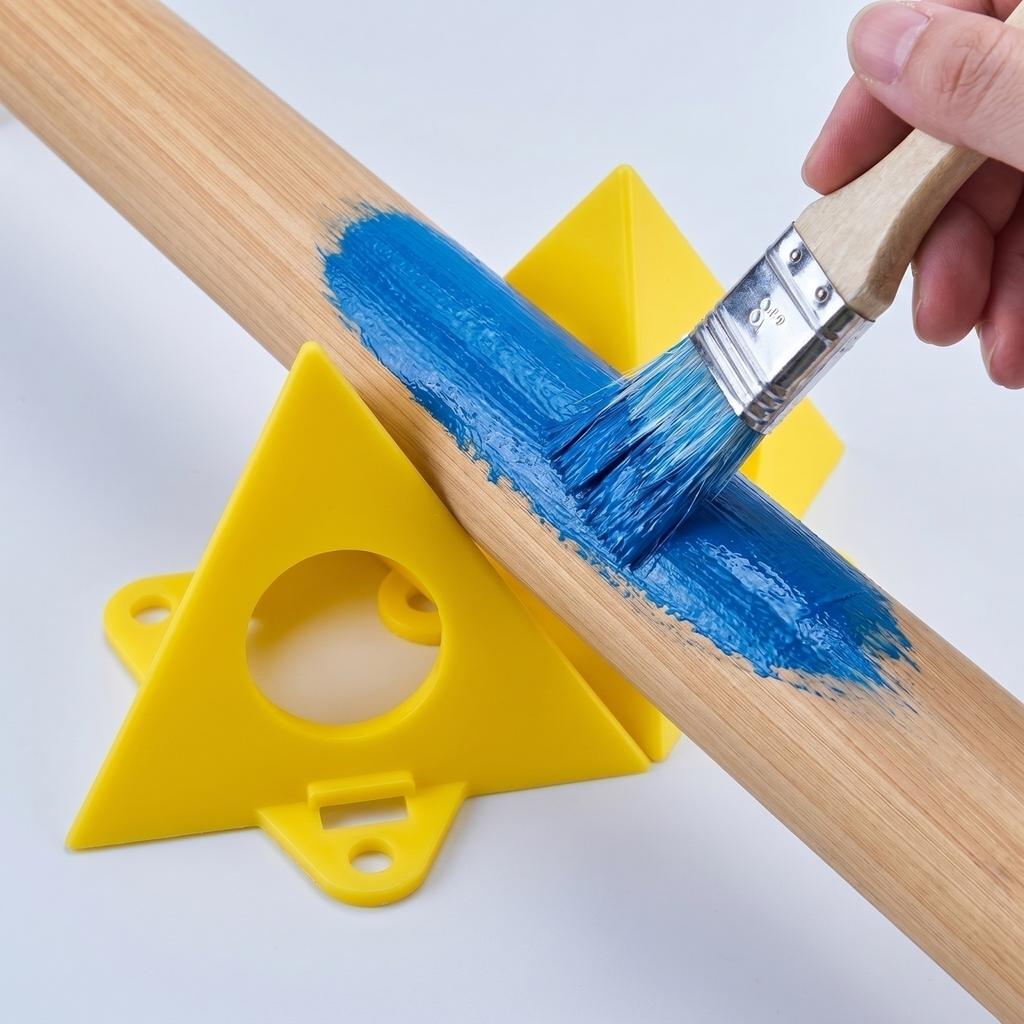 Driehoekige Verfspuitstandaard Ondersteuningsbeugel Duurzaam Kunststof Verfpad Blok voor Stabiele Positionering en Oppervlaktebescherming in Schildersprojecten