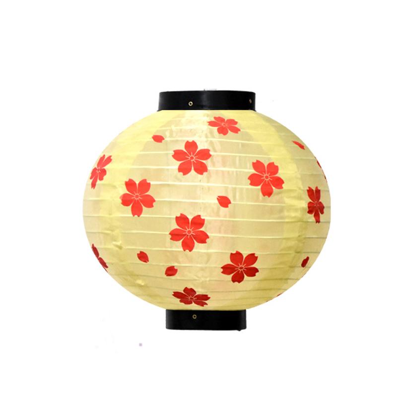 Japan Style Sakura Lantern Chinese Oriental Style Plum Blossom Silk Cloth Lantern Restaurant Wedding Party Festival Decor Gifts