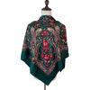 100*100cm Russian Style Floral Print Square Scarf for Women