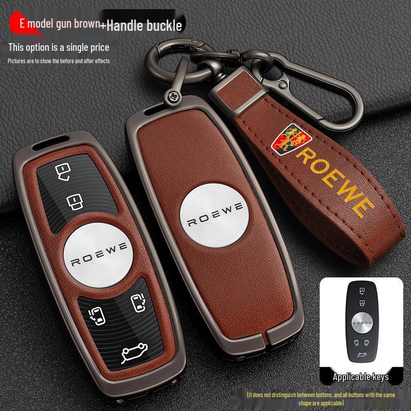 Roewe iMAX8 EV RX9 2023 Car Key Case – Metal Protective Shell with Buckle