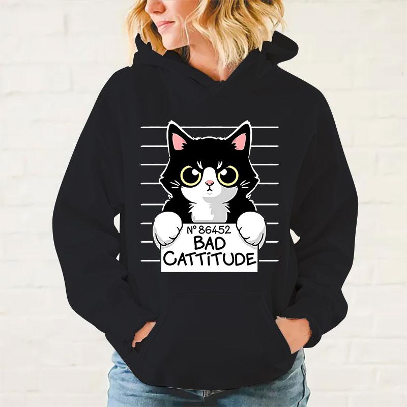 

Hot Cat Printed Women And Men Hoodies Loose Pullover Hooded Plus Size Autumn And Winter Long Sleeve Couple Sweatshirt 3XL