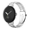 Integrated 3-Link Watch Band for Google Pixel Watch 4 45mm/3 45mm Titanium Alloy Strap with Butterfly Clasp
