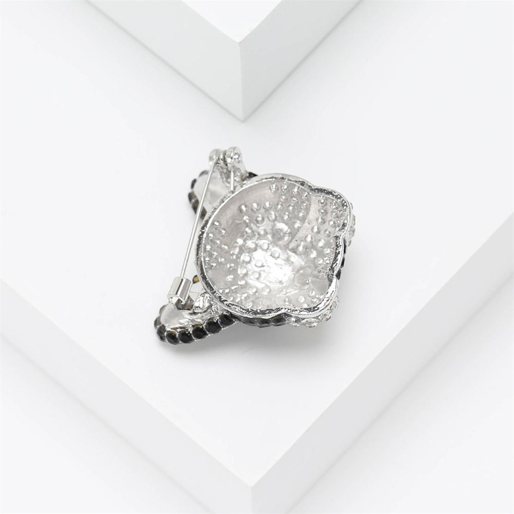 Trendige niedliche Strass-Welpen-Brosche, weiblicher Charme, lässige Schönheit, Hundebroschen für Frauen, Party, Hochzeitsgeschenke