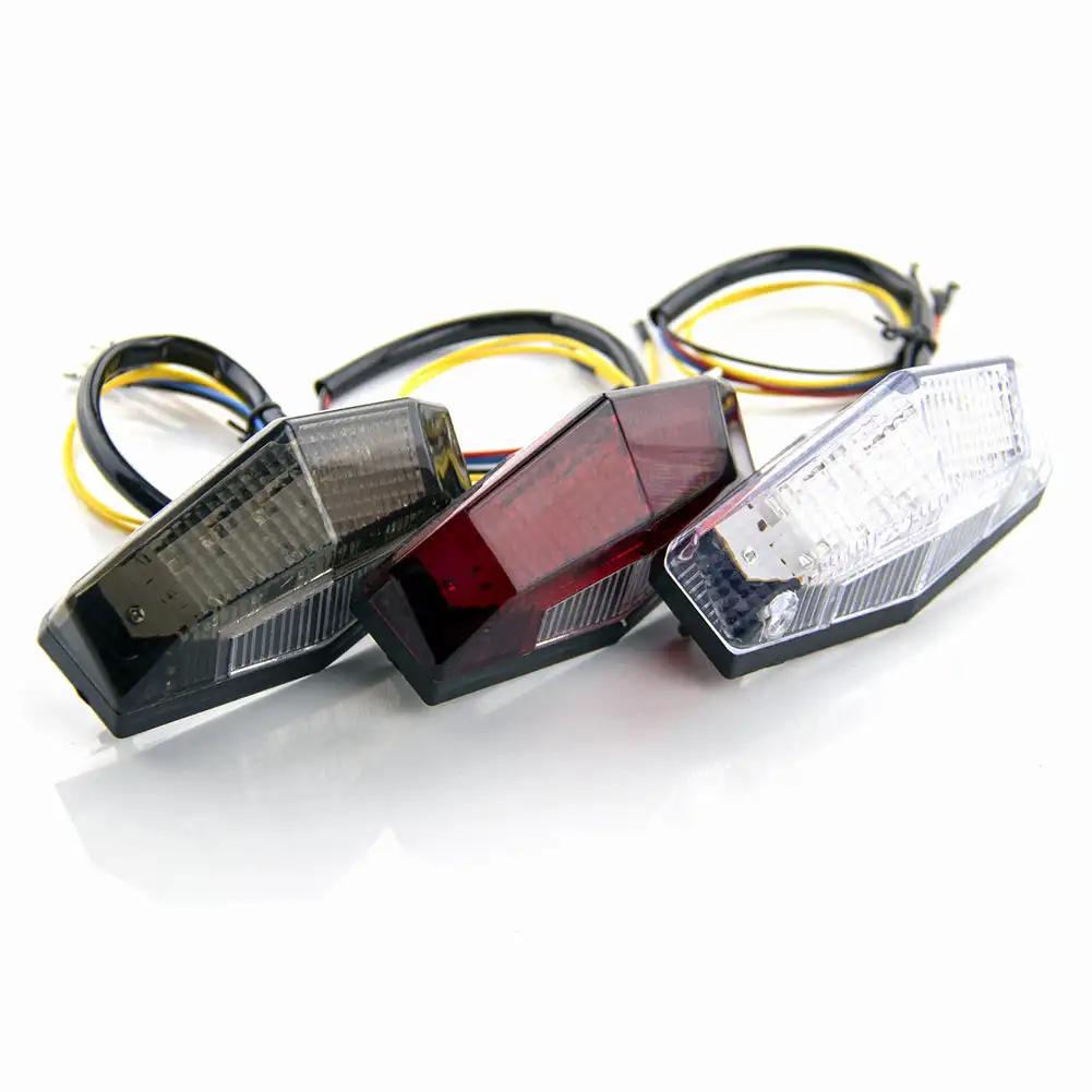 Universal Motorbike Blinker Motorcycle Signal Indicator Moto Accessories 11 LED Tail Light Turn Signals Stop Brake Lights