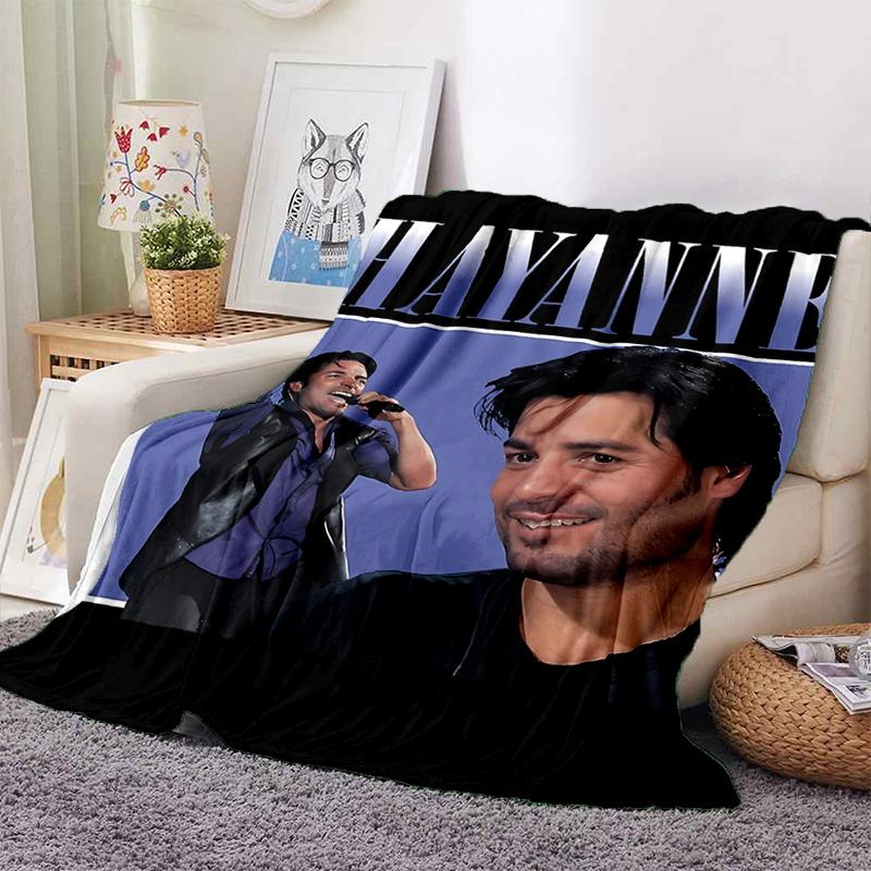 3D Print Chayanne Puerto Rican Latin Pop Gift Blanket,Soft Throw Blanket for Home Bedroom Bed Sofa Travel Picnic Cover Kids