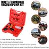 Vacuum pistol pump test kit, portable durable aluminum vacuum gauge manual vacuum pressure pump brake fluid discharge kit