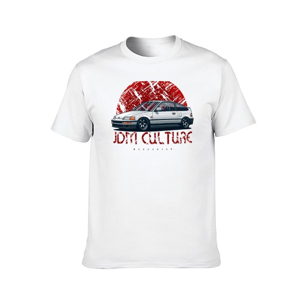 JDM Culture. CRX T-Shirt t shirts for man slim fit men t shirt cotton 100% T-Shirt