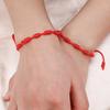2/10pcs Lucky Red Rope Evil Eye String Bracelet for Men and Women Protection Lucky Handmade Braid Rope Wristband Jewelry Gift