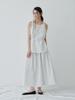 Reply Smock Banding Gather Skirt_Off White