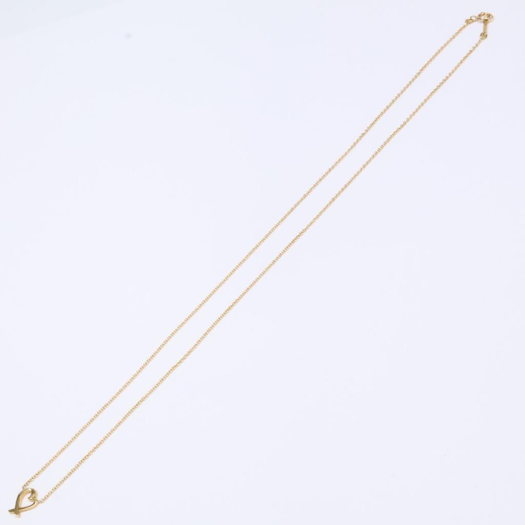TIFFANY&Co. 750 Paloma Picasso Loving Heart Necklace Yellow GoldUsed