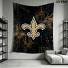 New Orleans Saints Wall Tapestry Aesthetic Wall Hanging Printed Fabric Blanket Decorative Tapestries for Bedroom Living Room Home Decor