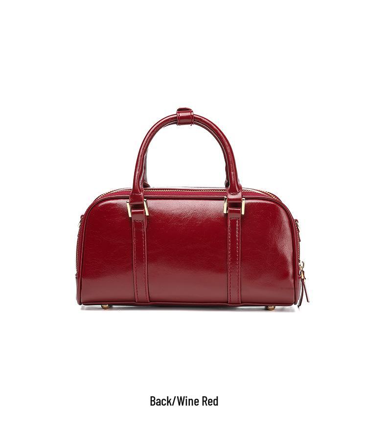 Red Square Women's Pillow Handbag - 2025 Autumn/Winter Korean Casual Shoulder Crossbody