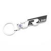 Valve Stems Caps 3D Metal/Leather Car Logo Key Chain Keyring Auto Interiors Accessorie For Volkswagen VW Rline Passat Polo Arteo LB0