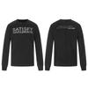 Mens Long Sleeve T Shirt Letter Print Waffle Knit Casual Loose Fit Streetwear Top