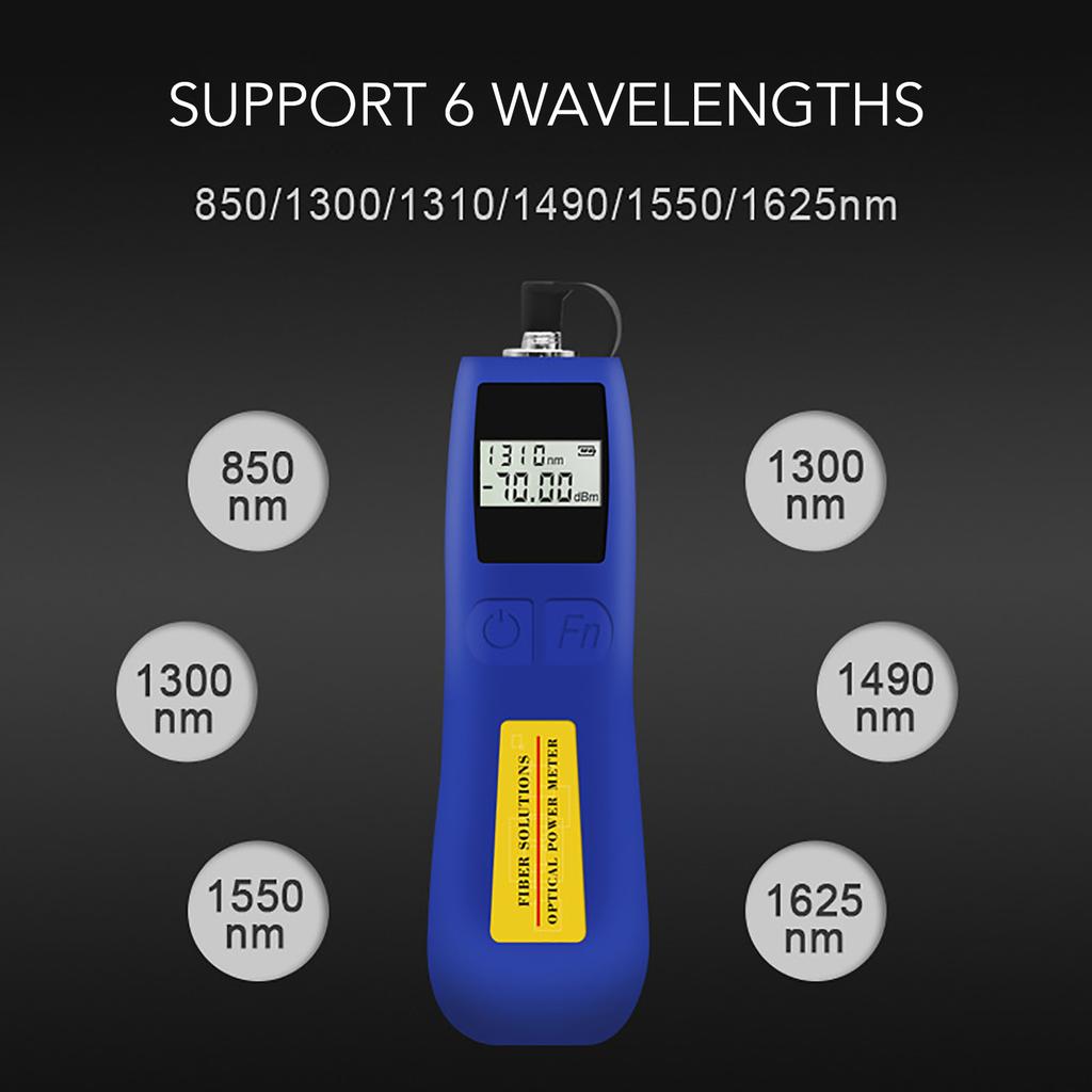 Optical Power Meter Plug and Play Accurate Measurement ‑70 To +10dBm Handheld Fiber Light Meter