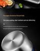 Extra Tall 316 Stainless Steel Stockpot with Anti-Overflow Lid, Large Capacity, No Coating, Perfect for Porridge, Steaming, and Stews.
