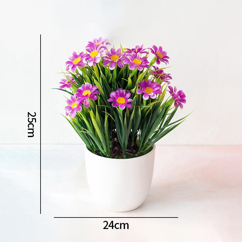 Artificial Orchid Potted Plants Fake Phalaenopsis In Plastic Pot Bonsai Plants Wedding Table Centerpiece Home Office Decoration