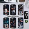 Basketbalová hvězda A-Anthony Edwards Pouzdro na telefon Pro iPhone17,16,15,14,13,12,11 Plus,Pro Max Magnetické Pro Magsafe Bezdrátové nabíjení