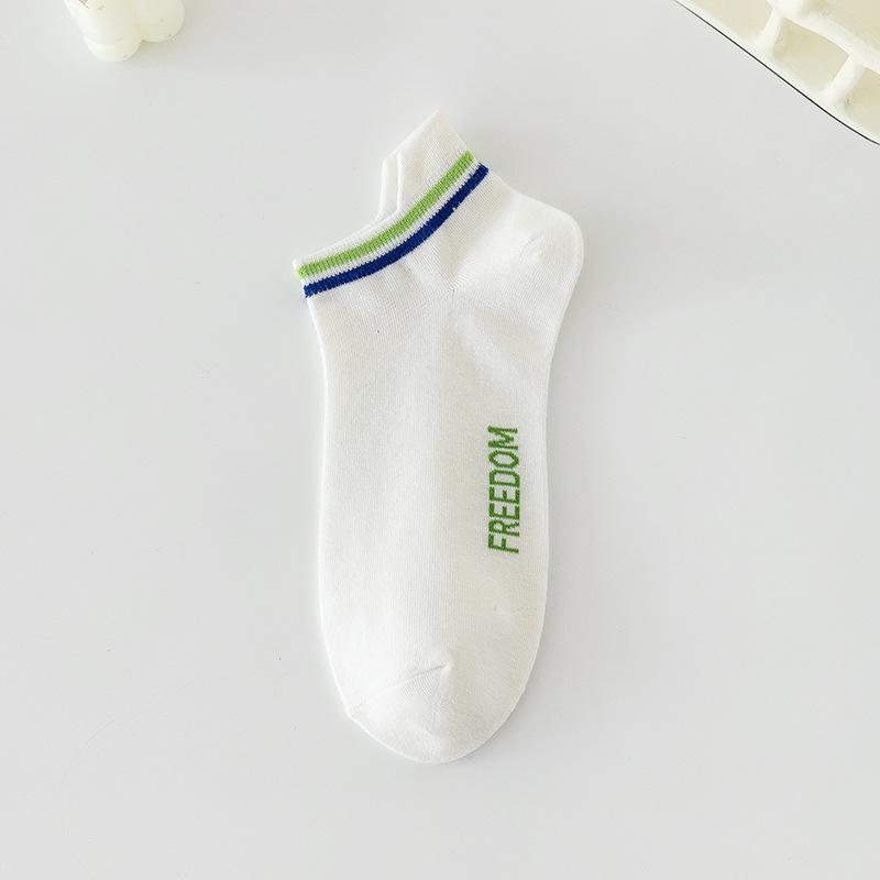 Men's Socks, Summer Thin Polyester-cotton Moisture-wicking Short Socks, Men's Spring and Summer Sports Breathable Boat Socks