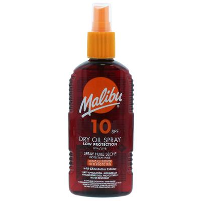 Malibu Suchy Olejek w Sprayu SPF10 Olejek do Opalania 200ml