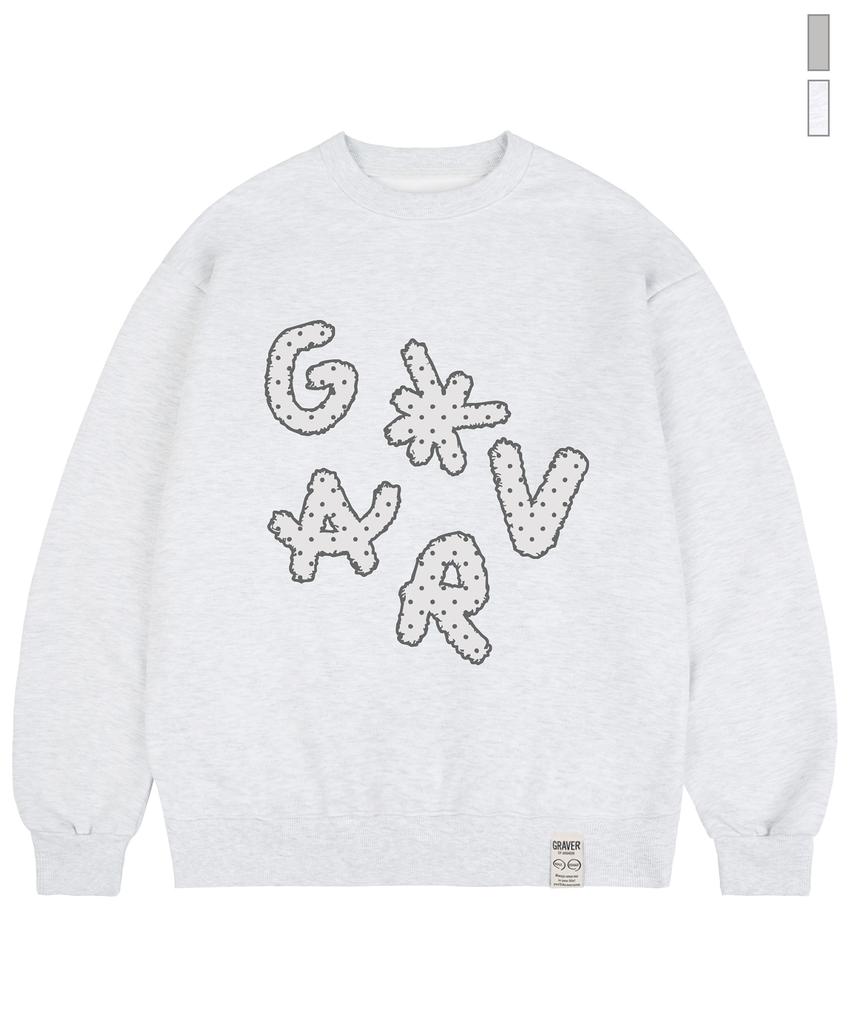 GRAVER [Unisex] Dots Grav Sweatshirt_2 Colors
