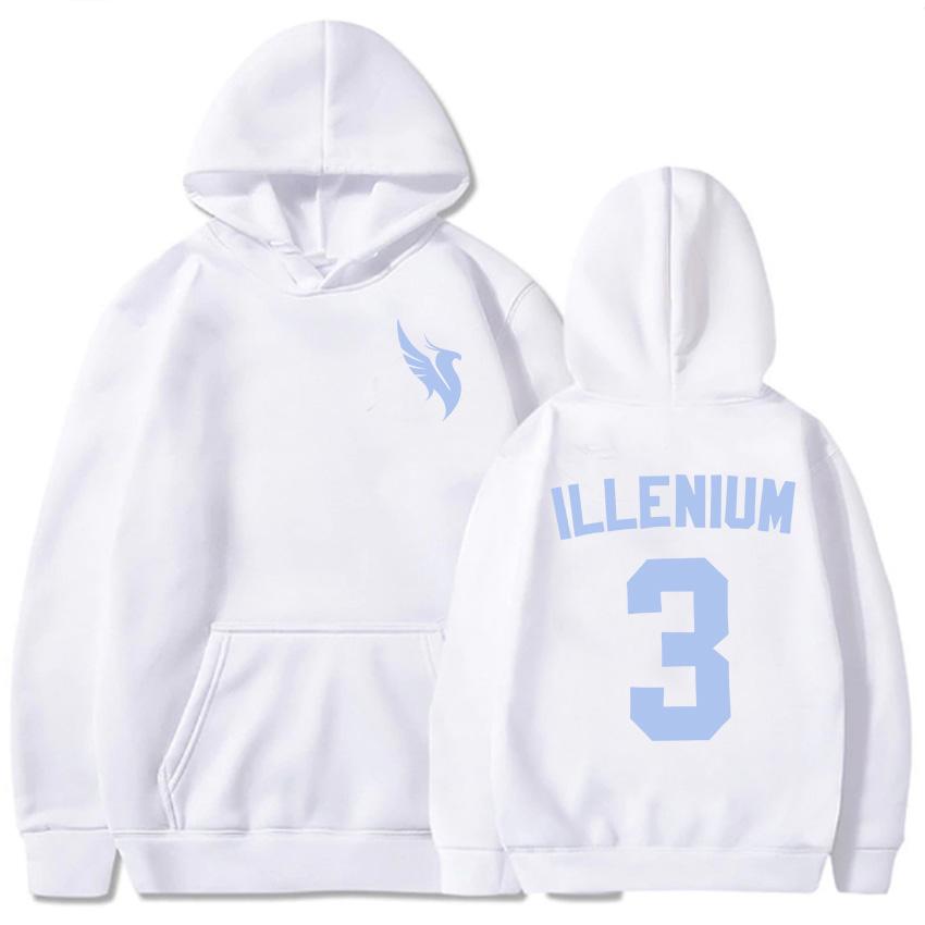 ILLENIUM Print Hoodies Long Sleeve Fashion Winter/Autumn Sweatshirts Fleece Warm Men Women Pullovers Streetwear Graphic Clothing