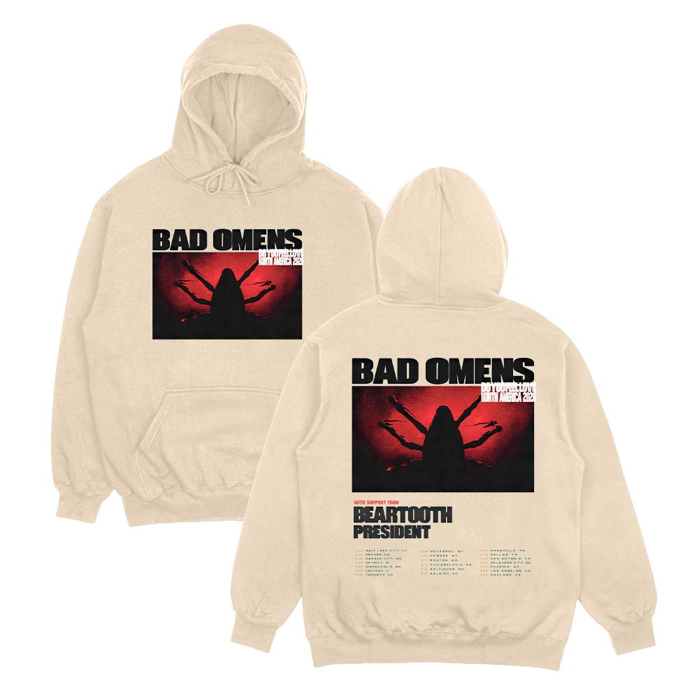 

Bad Omens Do You Feel Love Tour Худі Чоловічі Жіночі Модні Флісові Толстовки Рок Панк Стиль Пуловери Трендові Універсальні L хакі