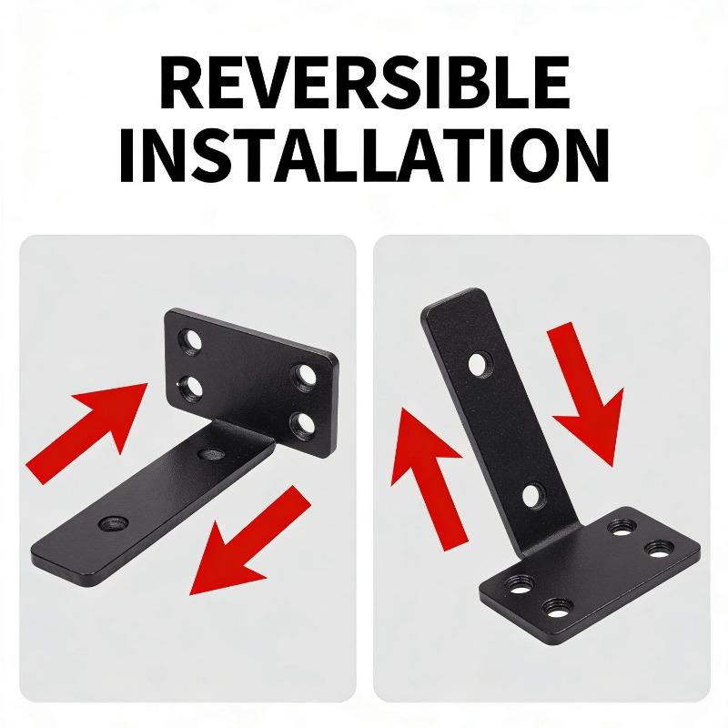 Floating Shelf Bracket Heavy Duty Hidden Wall Shelf Support Carbon Steel Black Invisible Brackets For Diy Floating Shelves Books