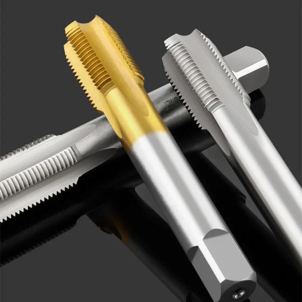 High Speed Steel HSS Spiral Threading Tap Silver Gold Metric Screw Taps