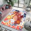 Japan Anime Pokémon Theme Rug with Charizard Print, Carpet for Living Room Kids Bedroom Mat Sofa Doormat Decor Mat Free Shipping