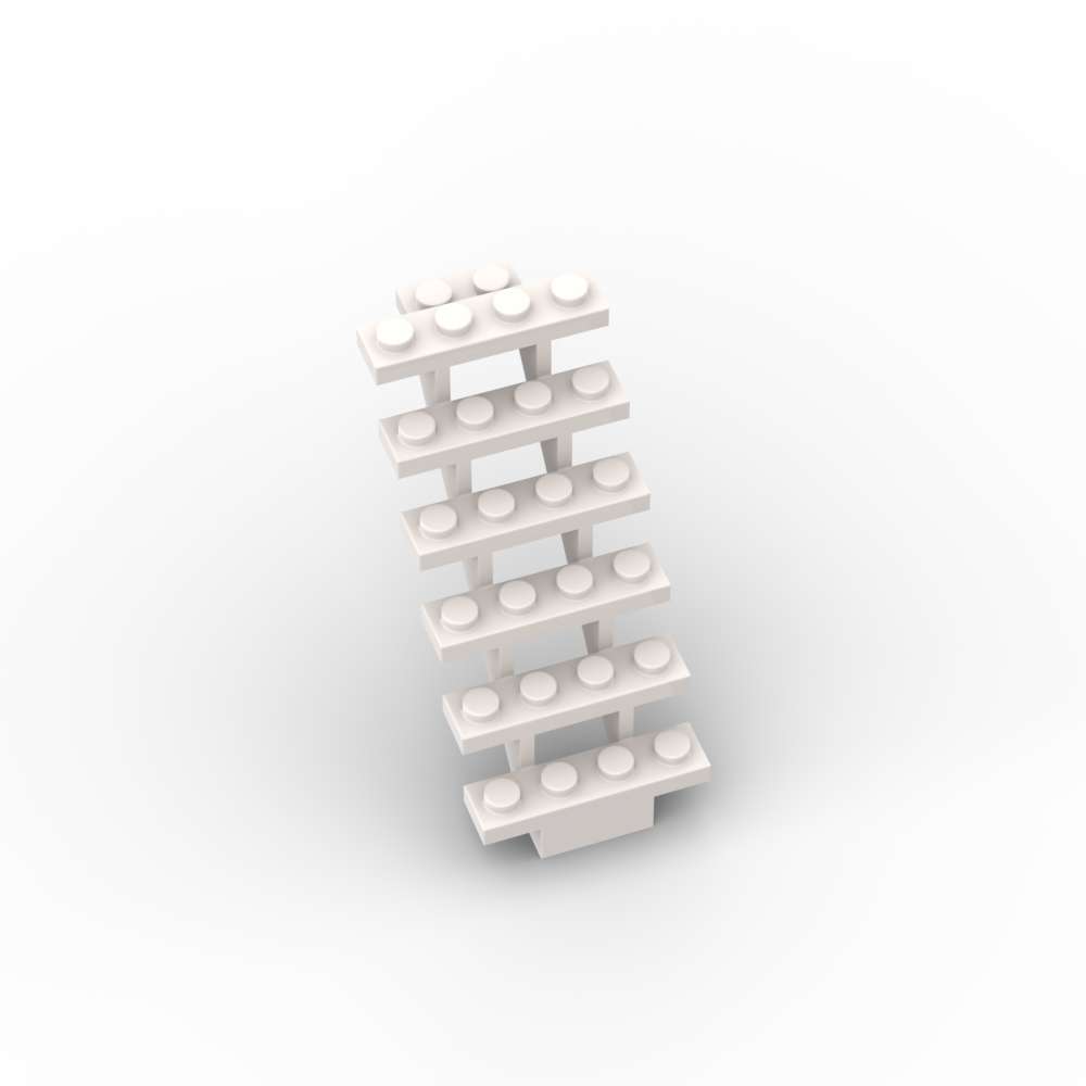 Non-Toxic Moc 5Pcs 30134 Stairs 7X4X6 Building Blocks Straight Open Chair Educational Bricks Particle Puzzle Toy Children Birthday Gifts