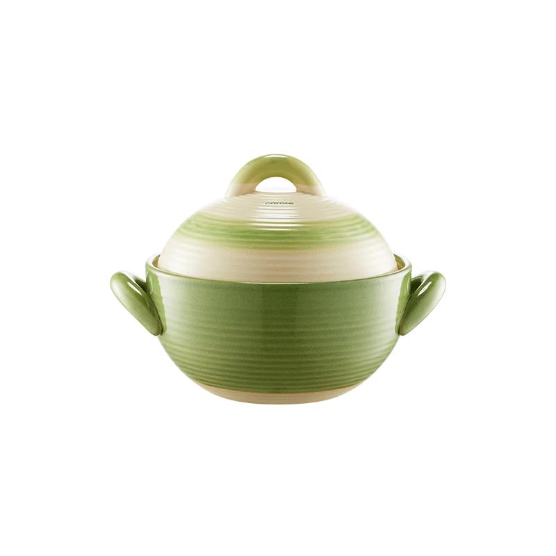 

Carrot Milk Green High-Temperature Ceramic Stew Pot