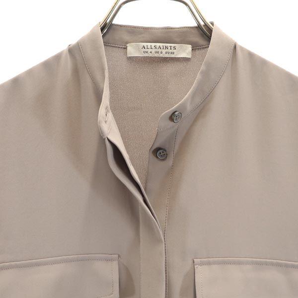 ALLSAINTS No sleeve Shirt dress UK4(US0) Beige Women Used