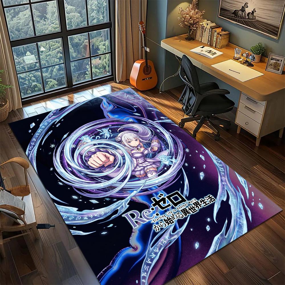 ReZero Carpet Floor Mat Gamer Bedroom Home Room Decor Washable Non Slip Large Area YUN6512