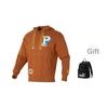 Puma Letter Print Drawstring Hooded Casual Long Sleeve Sweatshirt Unisex Sweatshirt Khaki 625801-81